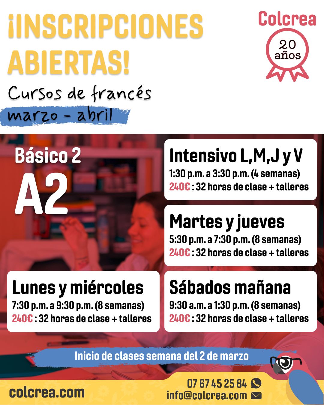 Cursos A2 francés