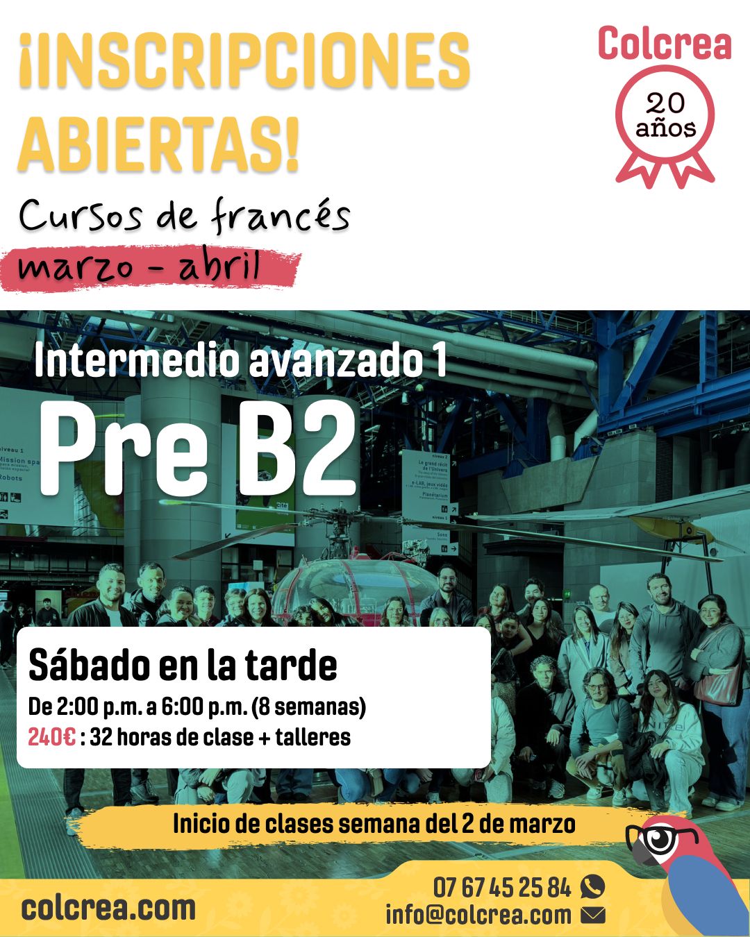 Cursos Pre B2 francés