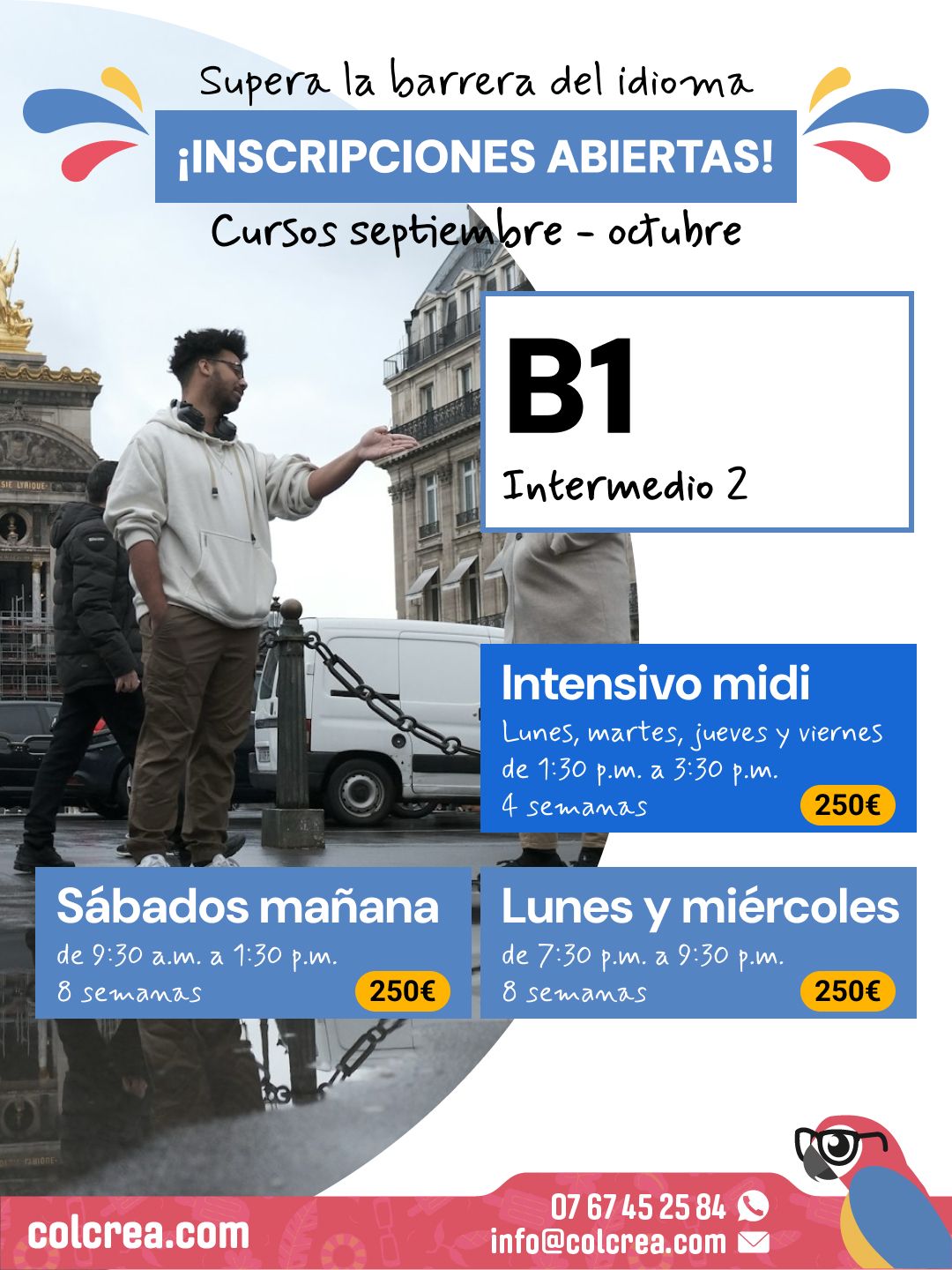 Home 8 Cursos B1 París