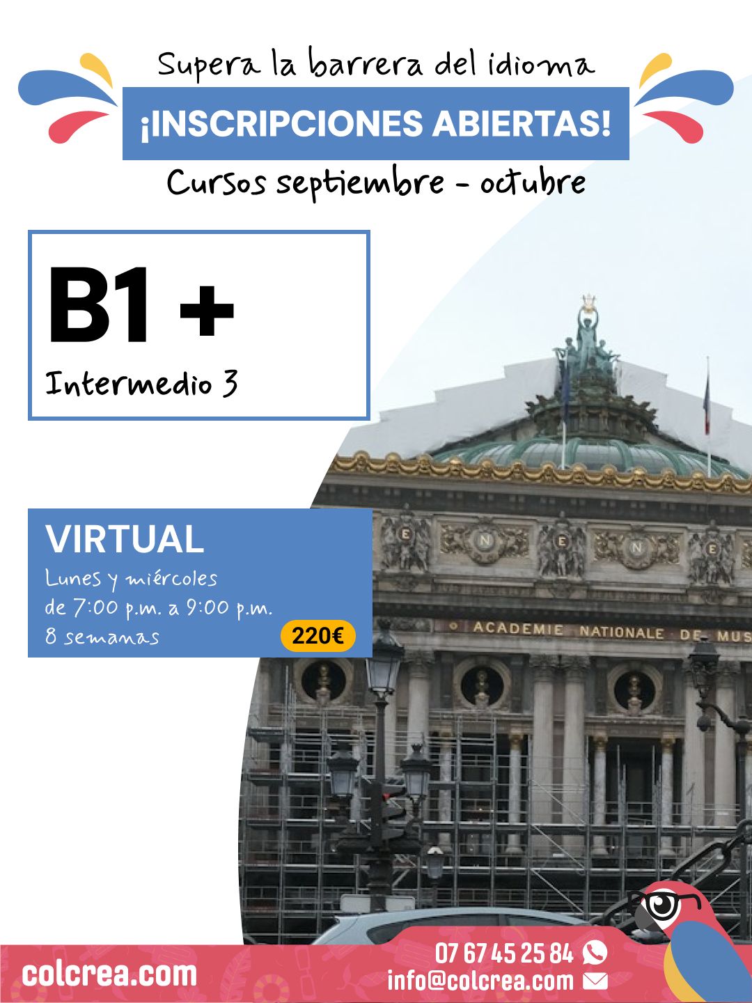 Home 9 Cursos B1+ París