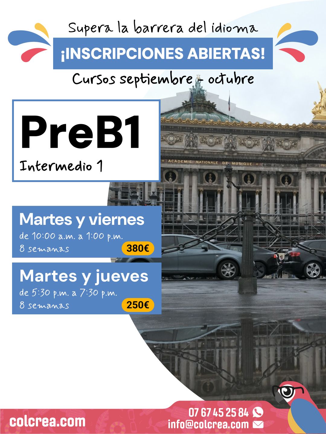 Home 7 Cursos PreB1 París